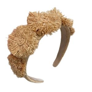 NWOT J.Crew Raffia Flower Headband.